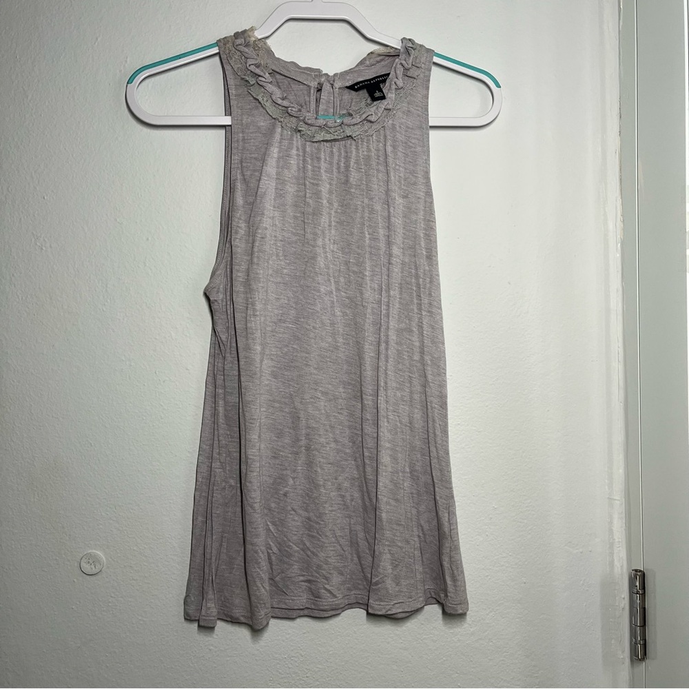 Banana Republic Modal Ruffle Neck Sleeveless Tunic